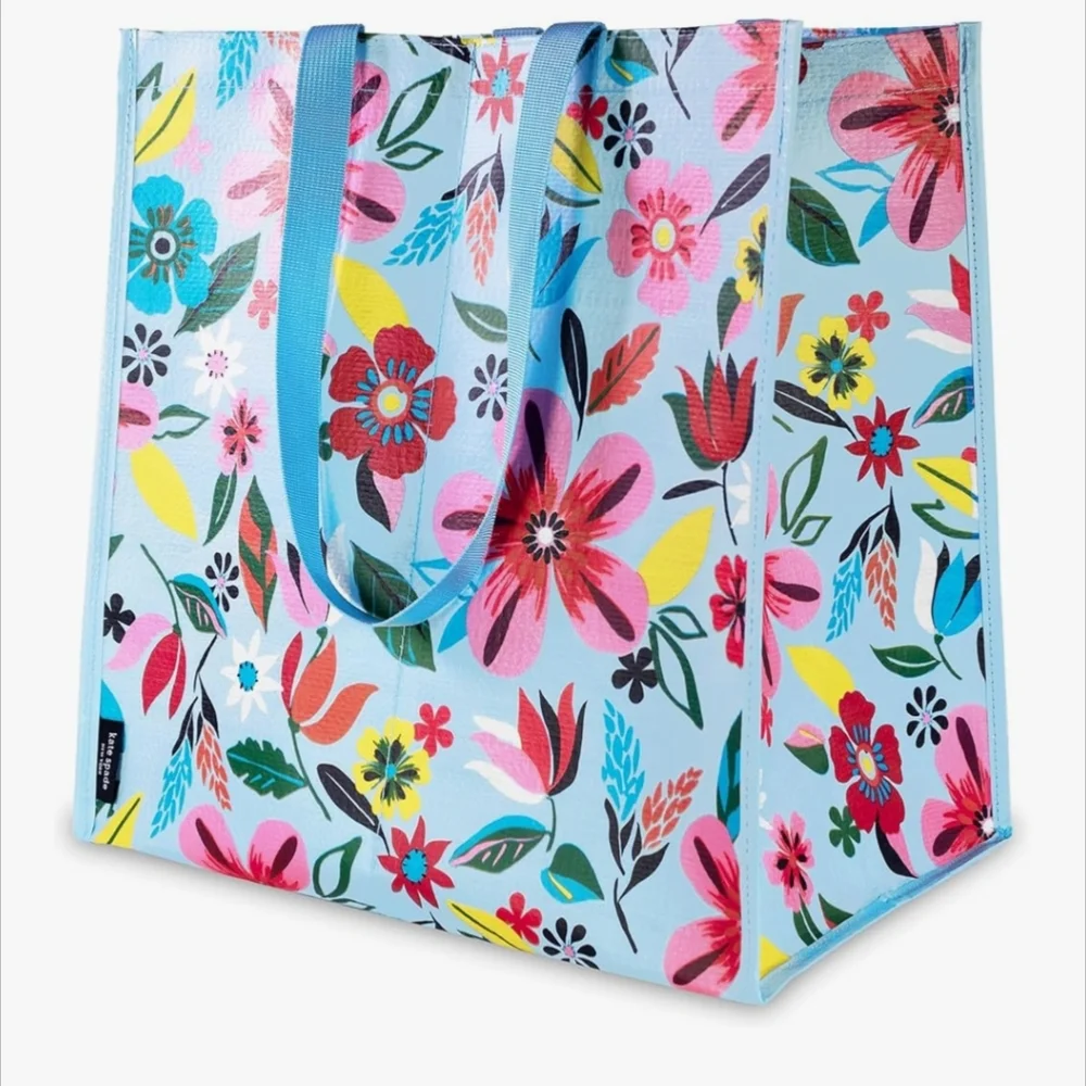 Kate Spade Blue Floral Tote Bag - Picture 4 of 4